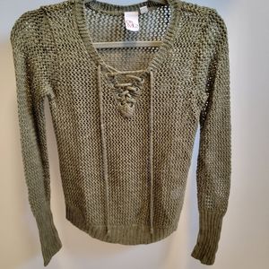 Green Knit Long Sleeve